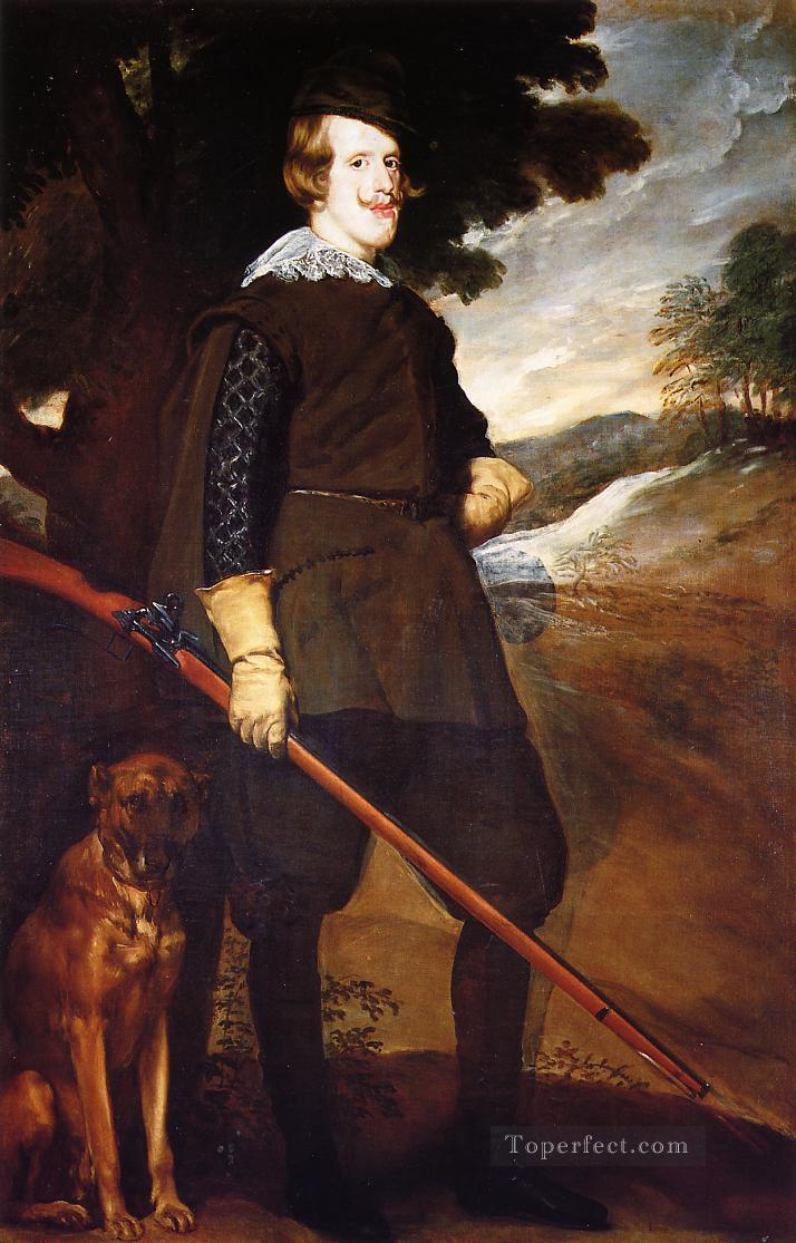 ハンターの肖像画としてのフェリペ 4 世 ディエゴ ベラスケス油絵